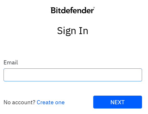 Bitdefender login