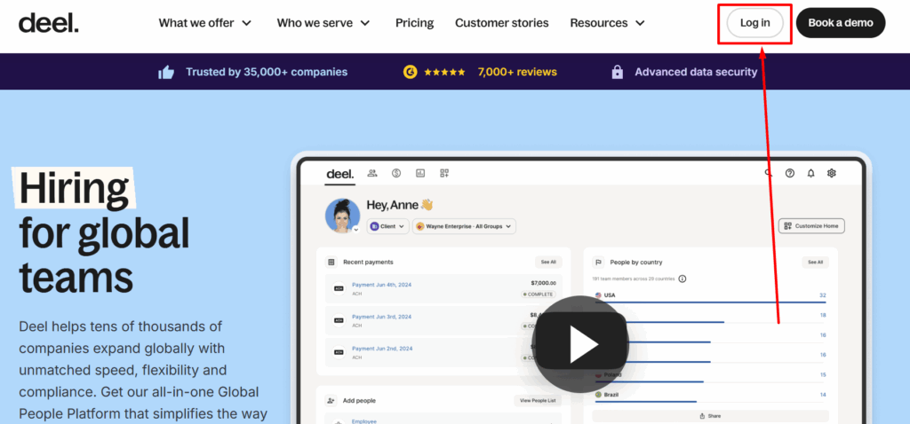 Deel interface