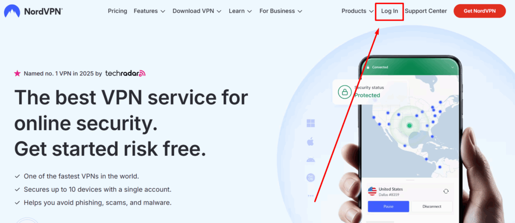 Nordvpn interface