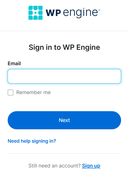 WPEngine login